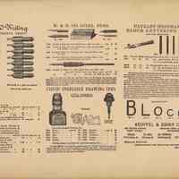          advertisement leaf with Hoboken address
   