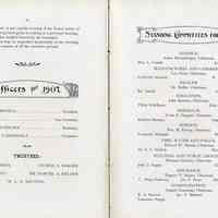          pp 84-[85]: Officers for 1907; Standing Committees for 1907
   