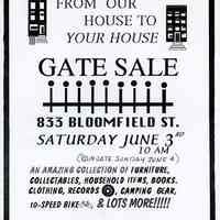          Gate Sale 035. 06-03-1995 833 Bloomfield St.
   