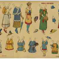          Doll Cut-Outs, Set No. 2, Decalco Litho. Co.
   