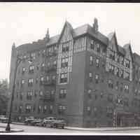 B&W photo of apartment building at 546 Bergen Avenue, Jersey City.
