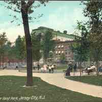 Postcard: Van Vorst Park, Jersey City, NJ