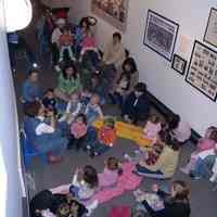 Digital images, 3, of Story Time led by Penny Metsch for preschool children at HHM, Hoboken, April 14, 2005.