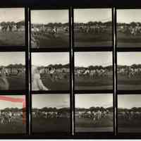 B+W negative contact sheet of images of Hoboken taken by John Conn. no date, [1976].