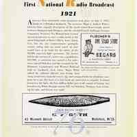          pg 89: 76. First National Radio Broadcast 1921
   