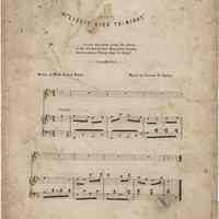 Sheet music: "Lizzie Dies To-Night." Music by Stephen C. Foster. Words by Mary Bynon Reese.