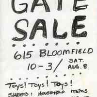          Gate Sale 012
   