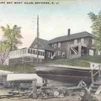Postcard: Newark Bay Boat Club, Bayonne, NJ