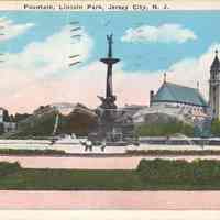 Postcard: Lincoln Park, Jersey City, NJ