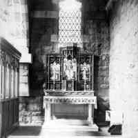 Digital image of photo of the ladies chapel interior of Church of the Holy Innocents, Hoboken, ca. 1896.