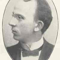 Printed B+W photograph of John J. Fallon, lawyer, corporation attorney for City of Hoboken, Hoboken, ca. 1908.