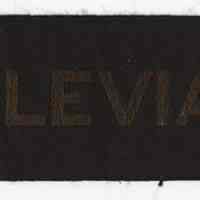 Tally ribbon: U.S.S. Leviathan. No date, circa 1917-1919.