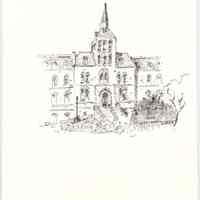          Plate 18: Original Stevens Administration Building (Fifth & Hudson Streets)
   