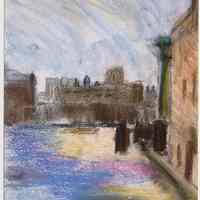 Postcard: Bill Curran. Pastels in the Park. May 12 - June 10, 2006. Hoboken Public Library.