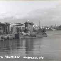 Postcard: Tugboat, Hoboken, NJ