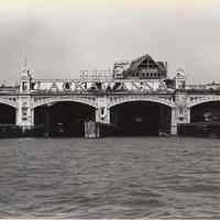 Digital image of B+W photo of the Hoboken waterfront, Hoboken, circa 1987.