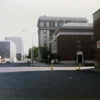          looking north up River St. with the Main Post Office at center right
   