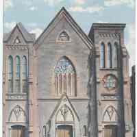 Postcard: 13256. First M. E. Church, Hoboken, N.J. No date, circa 1907-1914; unposted.