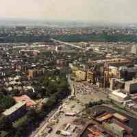 Color aerial photos, 2, of Maxwell House Coffee plant; Elysian Park; Lipton Tea, Hoboken, n.d., ca. 1990.