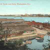Postcard: Railroad, Weehawken, NJ,