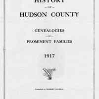 History of Hudson County. Genealogies of Prominent Families.1917.