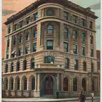 Postcard: Hudson Trust Co. Building, Hoboken, N.J. Dated on back 1911.