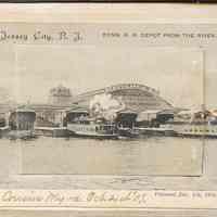 Postcard: Pennsylvania RR, Jersey City, NJ