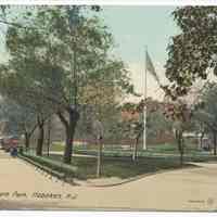 Postcard: Hudson Square Park, Hoboken, N.J. No date, circa 1907-1917; unposted.