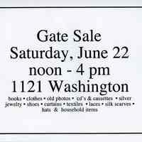         Gate Sale 009
   