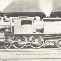 Postcard: RR Locomotives, Jersey City, NJ
