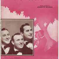 Sheet music: You and I. Theme Song of Maxwell House Coffee-Time.(The Three Suns photo) Words & Music by Meredith Willson. Copyright 1941.