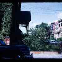 Color slide of a building at 900 Hudson Street.