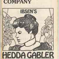 Program: "Hedda Gabler." by Henrik Ibsen. Renaissance Theatre Co., Hoboken, Feb. 1981.