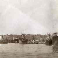 Postcard: view of the Todd Shipyards, Hoboken, N.J., no date, circa 1944-1950.