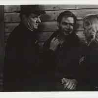 B+W publicity photo of Marlon Brando as Terry Malloy with Karl Malden, Eva Marie Saint in film "On the Waterfront," Hoboken, no date, ca. 1953-1954.