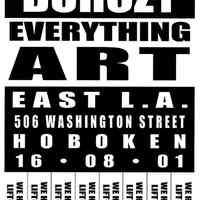 Digital image of poster: Burczy, Everything Art, East L.A., 506 Washington St., Hoboken, October 16, 2001.