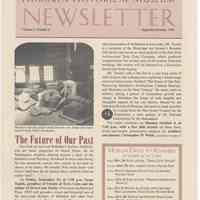 Hoboken Historical Museum Newsletter [Second Series], Volume 5, Number 4, September - October 1999