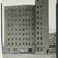 B+W photo of buildings, interiors and exteriors, of the Bethlehem Steel Shipyard, Hoboken Division, no date (ca 1990.)