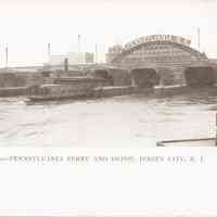 Postcard: Pennsylvania RR, Jersey City, NJ