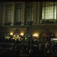 Color slide photo of waiting room & ticket windows at Erie-Lackawanna Terminal, Hoboken, Nov.18, 1972.