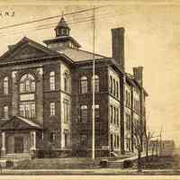 Postcard: High School, Kearny, NJ