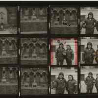 B+W negative contact sheet of images of Hoboken taken by John Conn. no date, [1976].