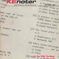 The KEnoter. Dec. 1967. Vol 1, No. 11-12. Keuffel & Esser Co., Hoboken, N.J.