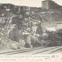 Postcard: RR Locomotives, Jersey City, NJ