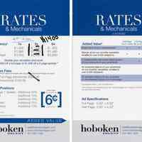          promotional card 3, rate card, both sides
   