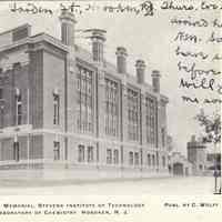 Postcard: Stevens Institute, Hoboken, NJ