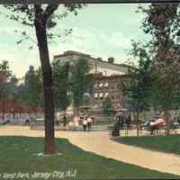 Postcard: Van Vorst Park, Jersey City, NJ