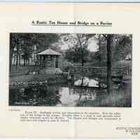          pg [5] Plate IV; A Rustic Tea House and Bridge on a Ravine
   