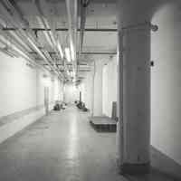 Digital image of B+W photo of former Maxwell House Coffee plant interior, Can Factory, 2nd floor, Hoboken, 2003.