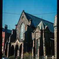 Color slide of eye-level view of the façade at 820 Hudson Street between 8th & 9th formerly St. Paul Episcopal Church